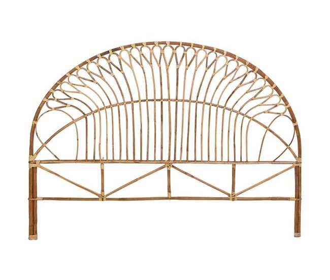 Cabecero de cama de caña Marron
