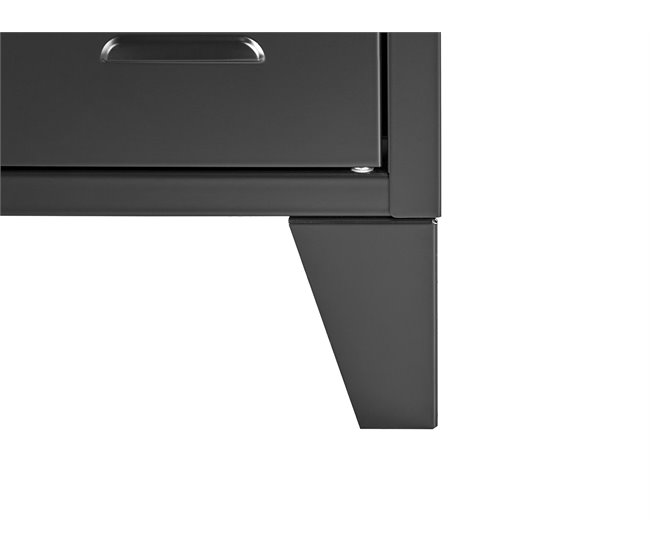 Beliani Estantería de oficina CARDIFF 120 Negro