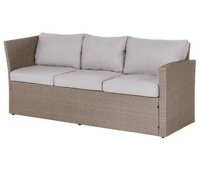 Beliani Conjunto de jardín BARDI Blanco