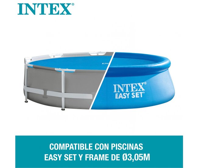 Cobertor solar INTEX piscinas Easy Set/Metal Frame Azul