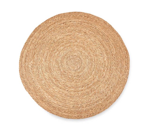 Alfombra REDONDA 100cm esparto natural  Natural