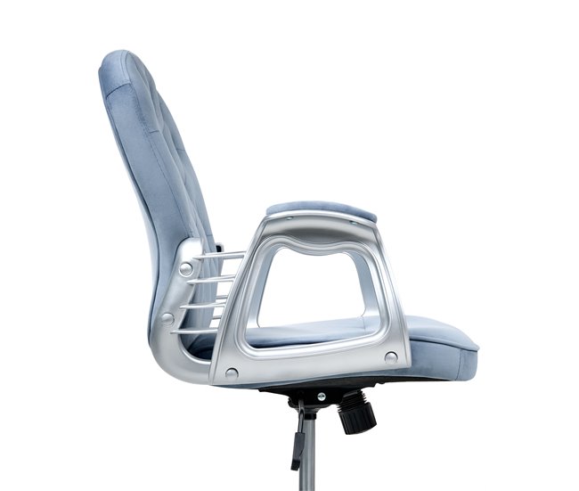 Beliani Silla de oficina PRINCESS Azul Claro