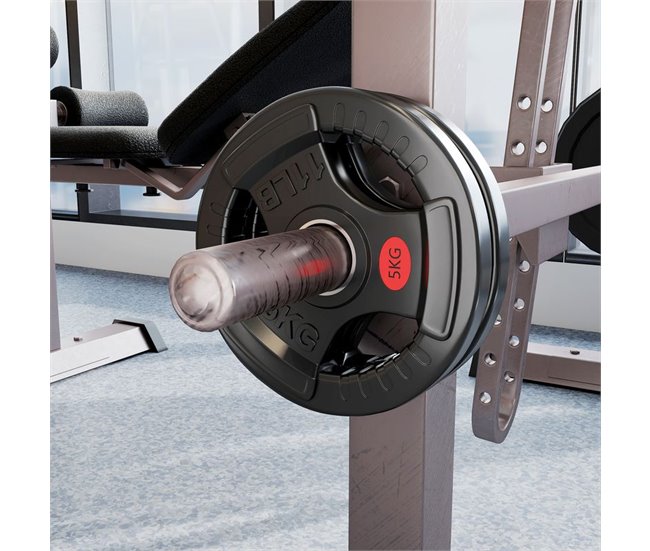 Discos de Pesas Acero, Plástico SPORTNOW, deportes y ocio - pesas Negro