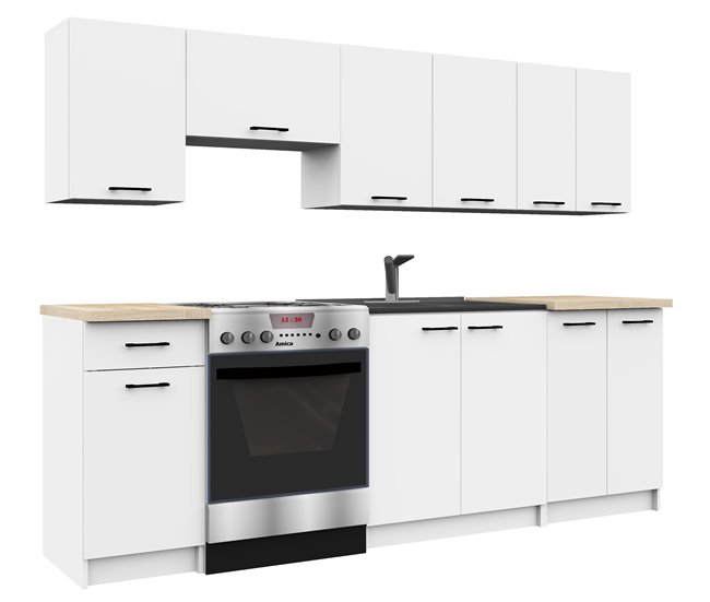 Armario de Cocina Independiente OLIWIA AKORD con 2 estantes 40 Blanco