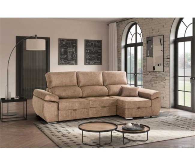 Chaiselongue Reversible Indico Derecha Camel