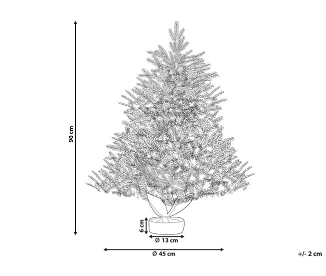 Beliani Árbol de Navidad MALIGNE Verde