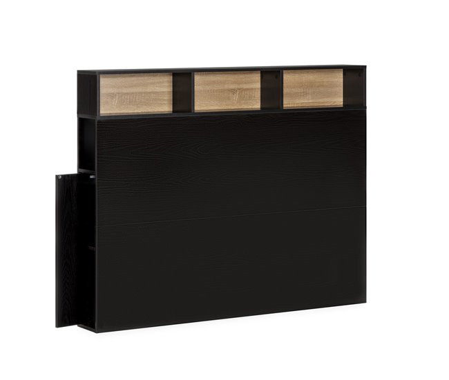 Cabecero de cama Zeus 2 puertas 9 huecos 165 Negro