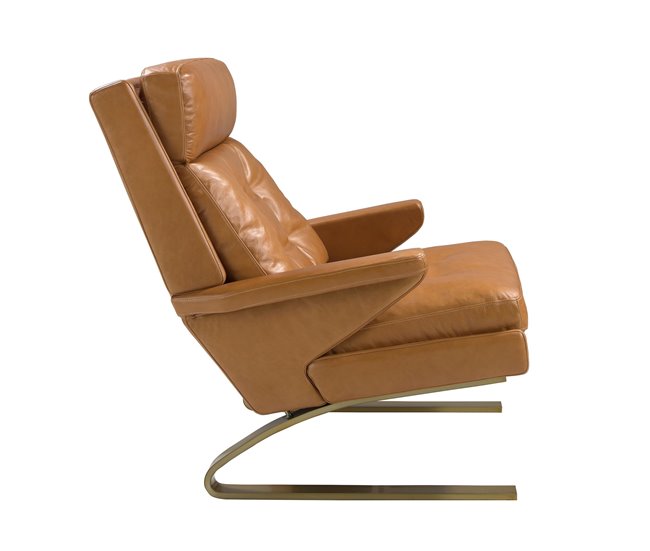 ANGEL CERDA Sillón piel camel Camel