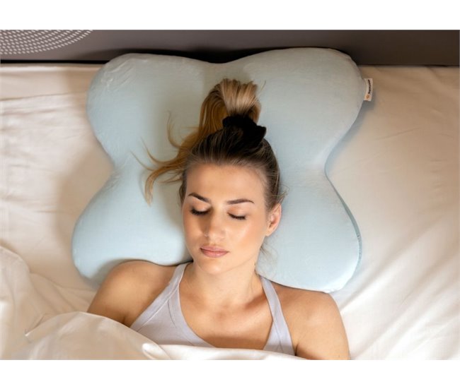 Almohada Forma de Mariposa con Gel Refrescante Verde