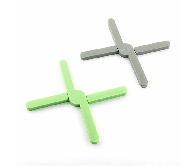 Salvamanteles Individual Plegable de Silicona Gris