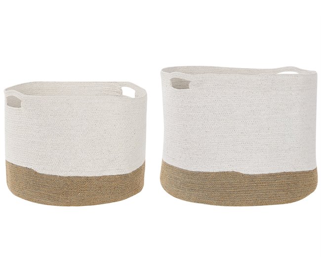 Beliani Estante de baño pequeño KAHAN Beige