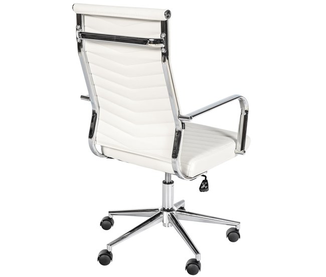 Silla de oficina - Canby - Simil cuero Blanco