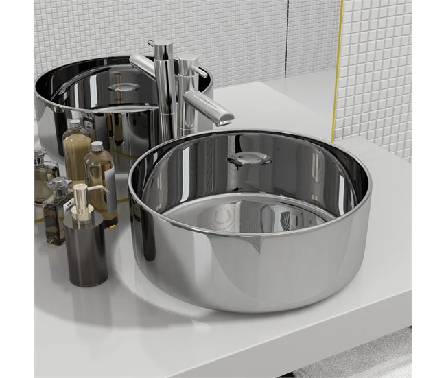 Lavabo Plateado