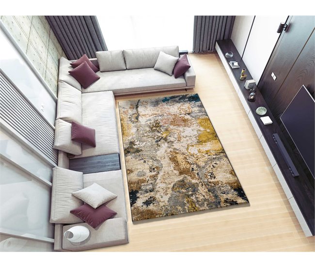 Alfombra abstracta ANOUK - ATTICGO 140x200 Multicolor