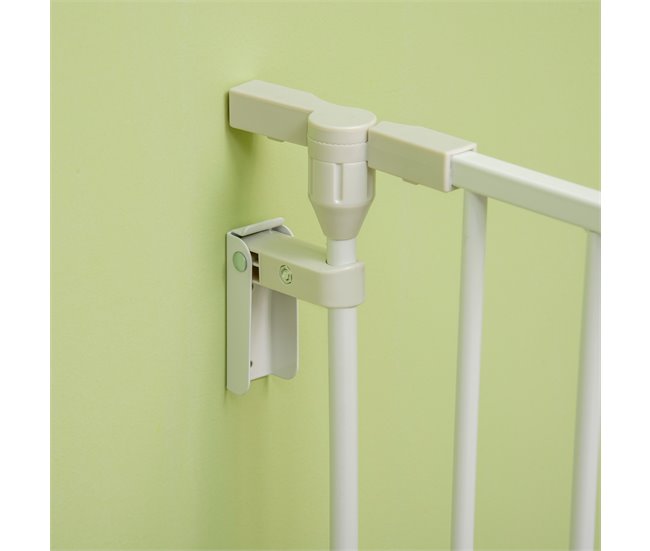 Barrera de Seguridad Metal, Plástico PawHut Blanco