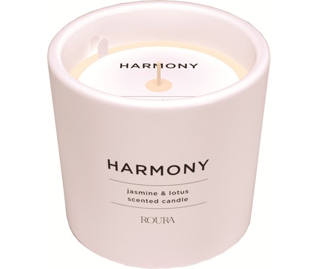 Vela perfumada WELLNESS 8,5x9,5cm  Blanco