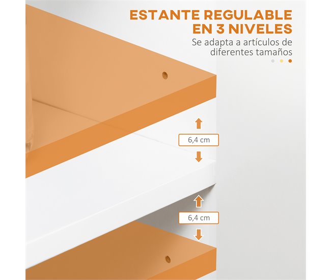 Aparador de Cocina Melamina de Madera HOMCOM, hogar - cocina Blanco