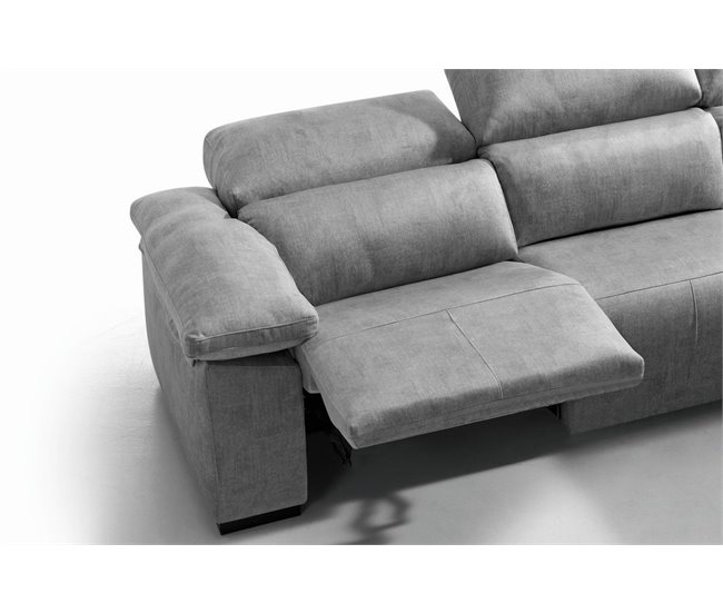 Chaise longue relax eléctrico BALTIA Gris Claro
