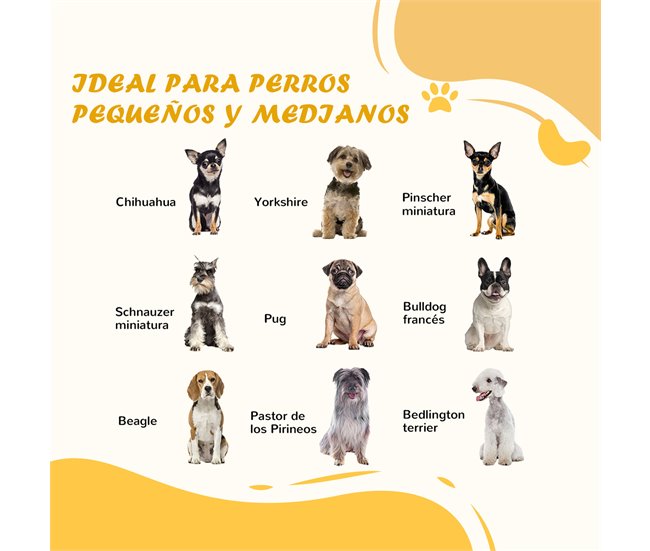 Barrera para Mascotas MDF, Acero PawHut Blanco