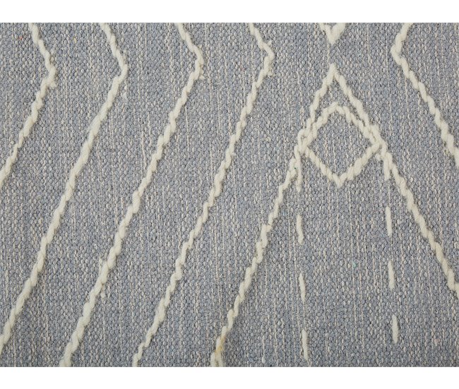 Beliani De pelo corto KHENIFRA 140x200 Blanco/ Beige