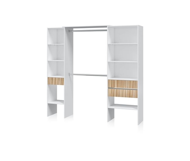 Armario vestidor Nitza 190 Blanco