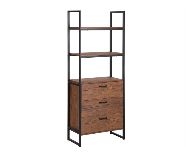 Beliani Estante para libros TIFTON Marron