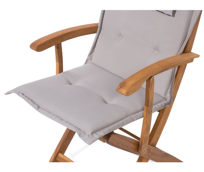 Beliani Conjunto de comedor MAUI Gris Oscuro