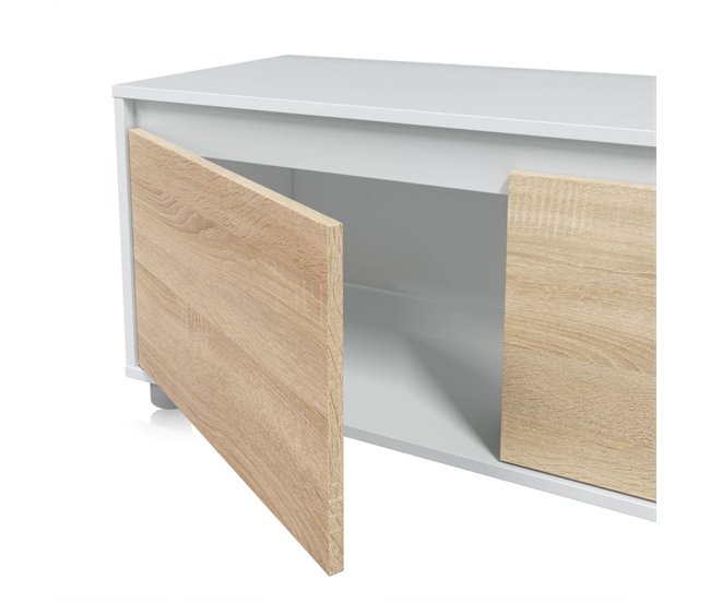 Mueble de TV - Salón Arlet 200 Blanco/ Gris