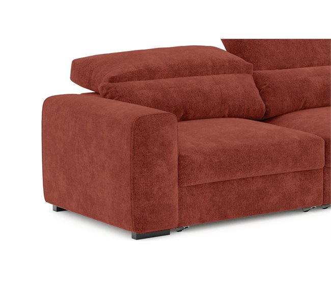Sofá LANDON convertible en cama Marron