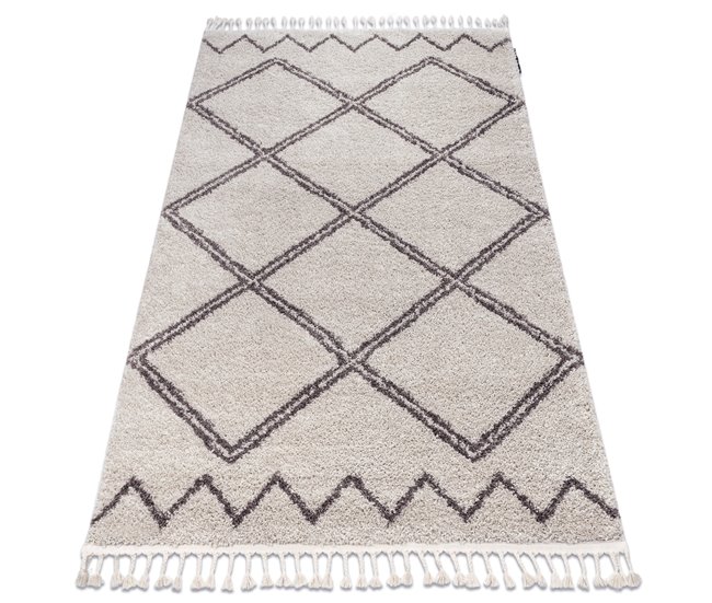 Alfombra BERBER ASILA B5970 Franjas Bereber Marroquí 140x190 Crema