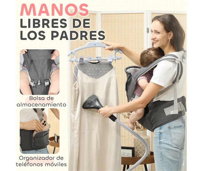 Portabebés 300D AIYAPLAY Gris