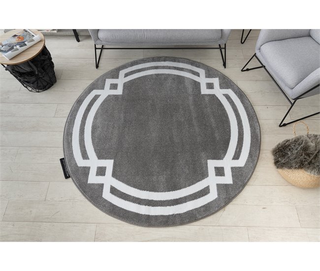 Alfombra HAMPTON Lux círculo 140x140 Gris