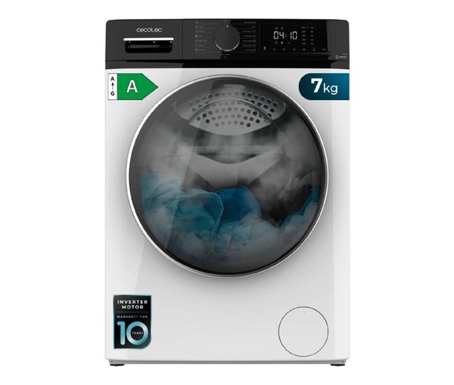 Cecotec Lavadora de carga frontal Bolero DressCode 7610 Inverter Blanco