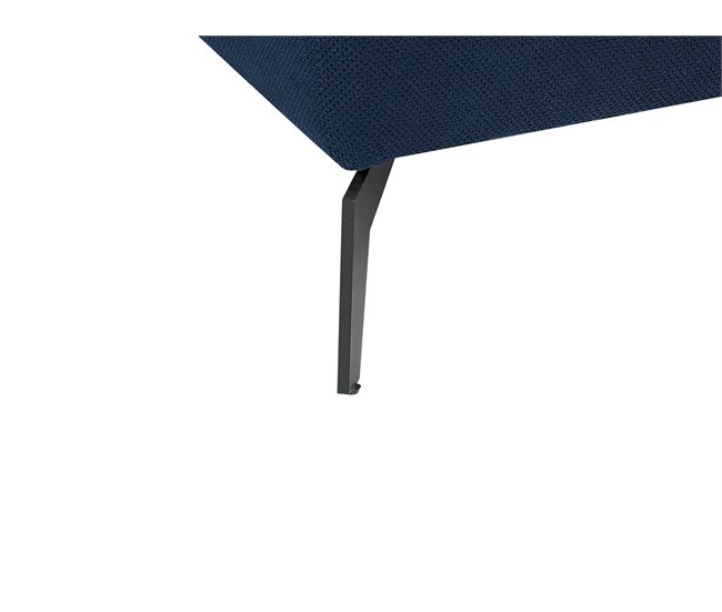Beliani Chaise longue Poliéster CHARMES Azul Marino