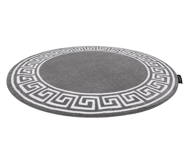 Alfombra HAMPTON Grecos círculo 160x160 Gris