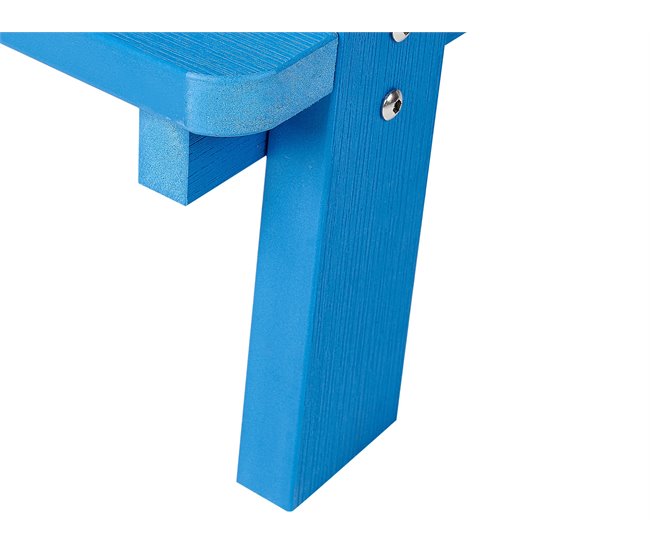 Beliani Conjunto bistro ADIRONDACK Azul