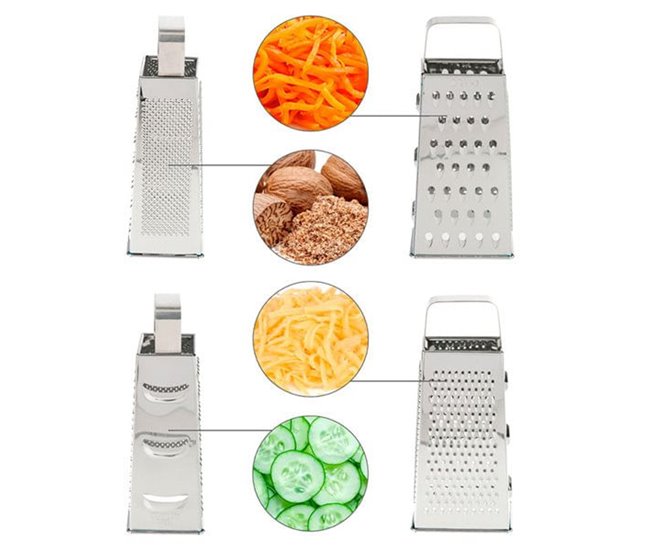 Rallador Oryx 4 cortes acero inoxidable Inox