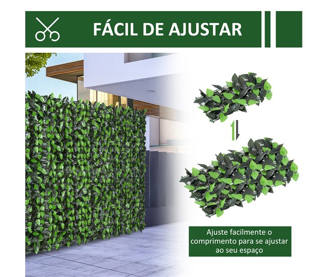 Artificial en Rollo PE Outsunny, terraza y jardín - jardinería Verde