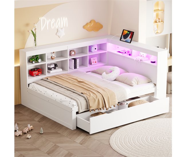 Camas nido 165x222 Blanco