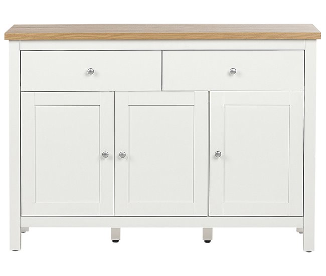Beliani Aparador ATOCA Blanco/ Beige