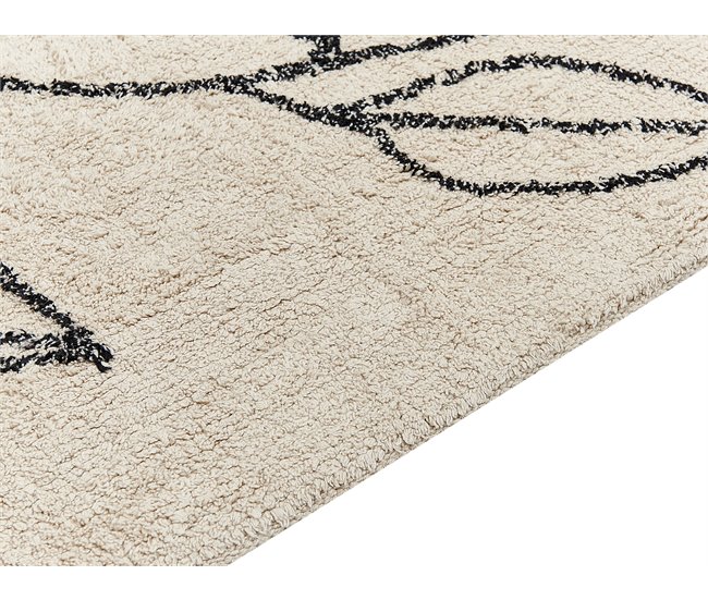 Beliani Alfombra de pelo corto SAZLI 80x150 Beige