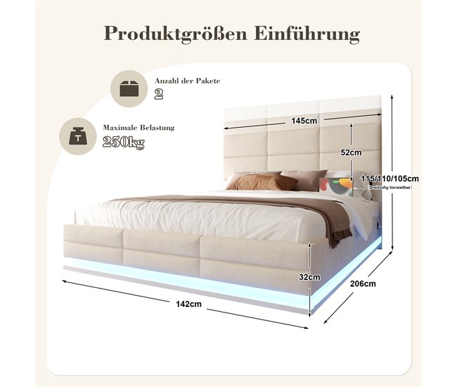 Canapés abatibles Beige