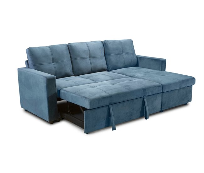 Sofa Cama Chaise Longue Pau Gris Claro