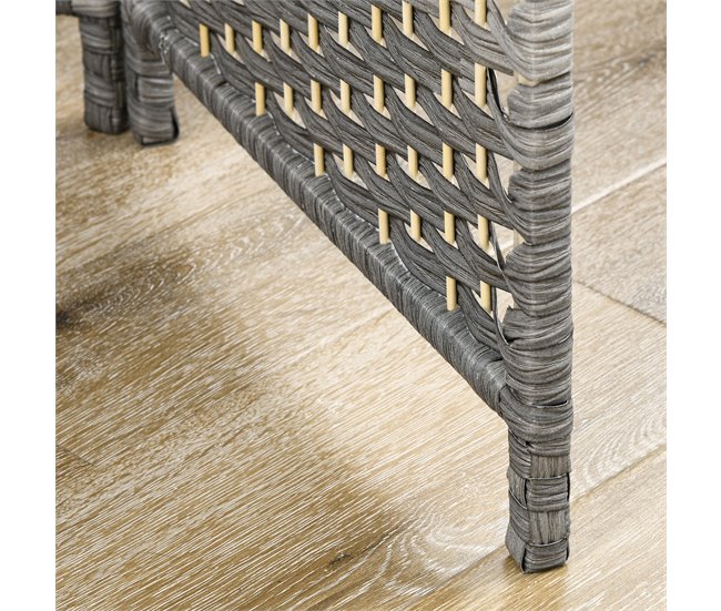 Biombo Polipropileno HOMCOM, hogar - decoración Gris
