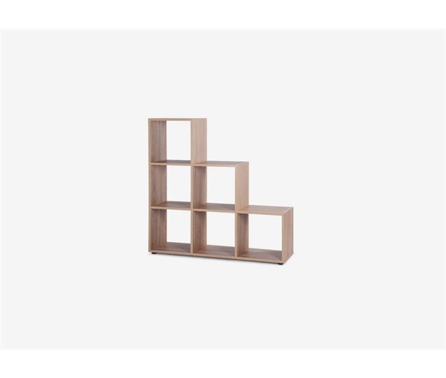 Estantería de 6 huecos SCALA STEP Roble