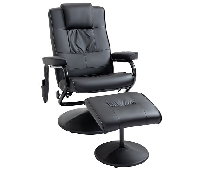 Sillón de Masaje Eléctrico PU y Acero HOMCOM Crudo