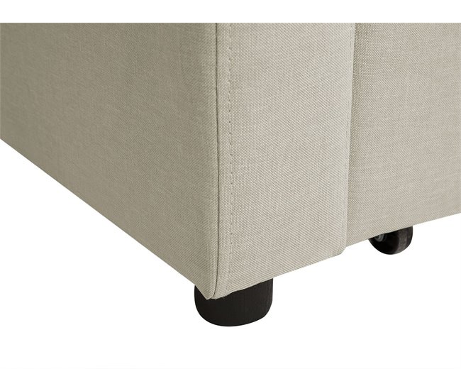 Beliani Sofá cama Poliéster GLOMMA Beige