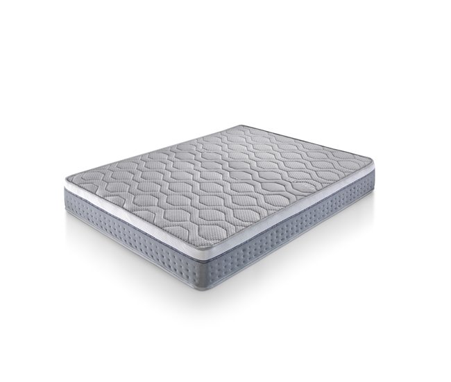 Colchón BOOMER CONFORT 135x190cm de muelles ensacados SOMNALIS Blanco