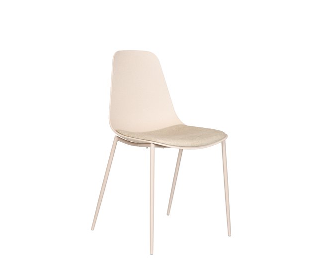 Pack de 2 sillas de cocina CUSHION Beige