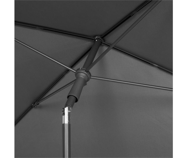 Aktive Sombrilla rectangular balcón inclinable Antracita